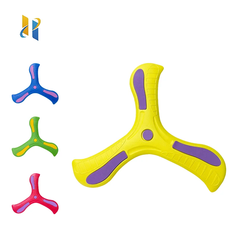 3pcs Soft Boomerang Toy Three-leaf Cross Outdoor Flying Disc Games Adult-kids Interactive Sports Toys for Decompression Gift