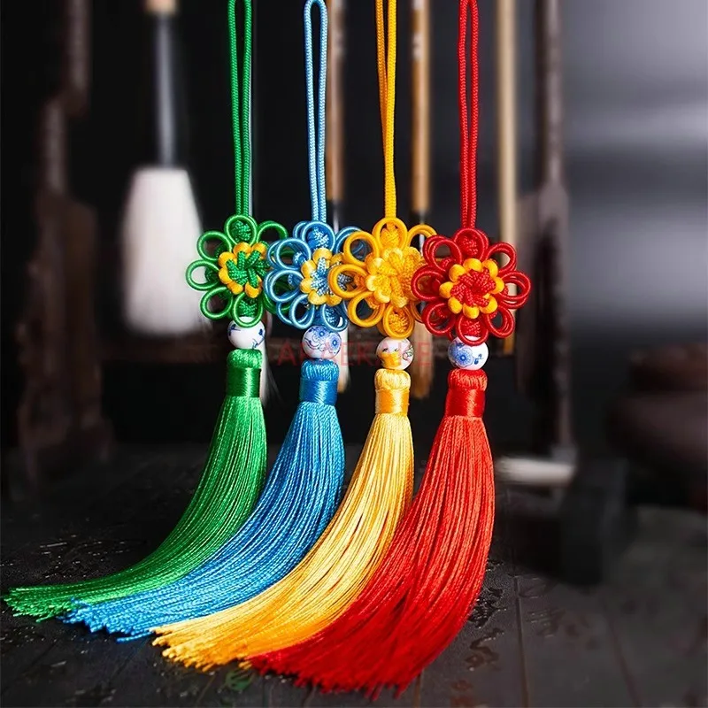 قلادة عقدة صينية صغيرة، زخرفة شرابة ميمونة، هدية تزيين رائعة على باب مدخل غرفة المعيشة #5