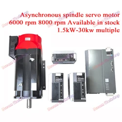 130 spindle servo motor the whole set 2.2KW servo motor & driver 6000 and 8000rpm Rated torque: 14.0N.m bt30 spindle servo motor