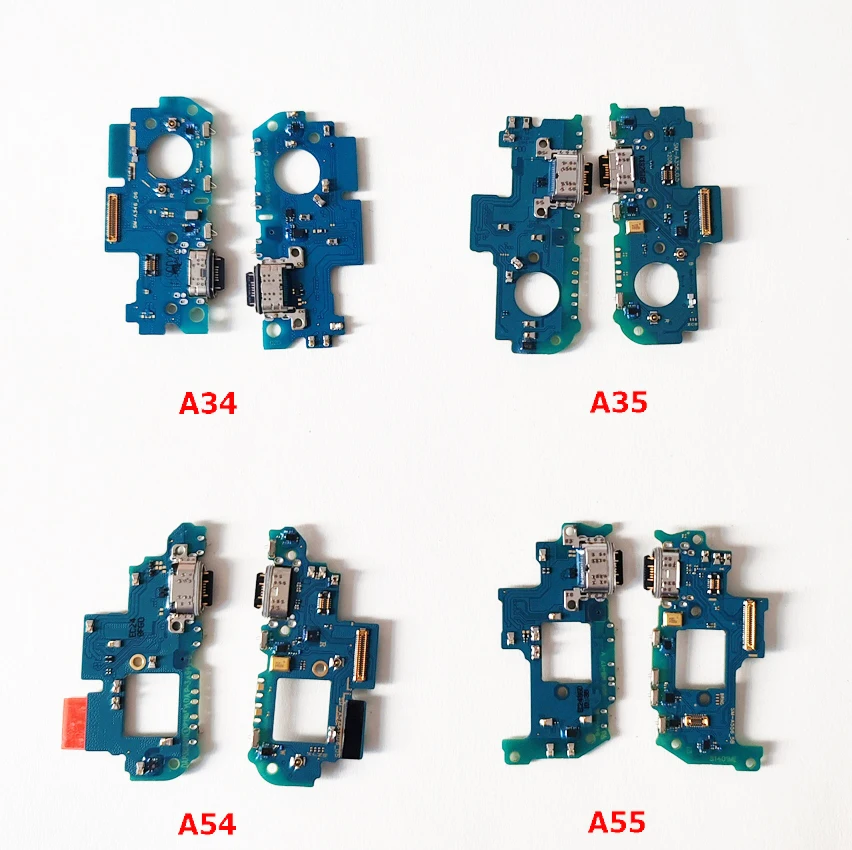 10Pcs USB Charger Board Charging Port Dock Connector Mic  Flex Cable For Samsung Galaxy A55 A54 A35 A34 A25 A15 A05 A05S