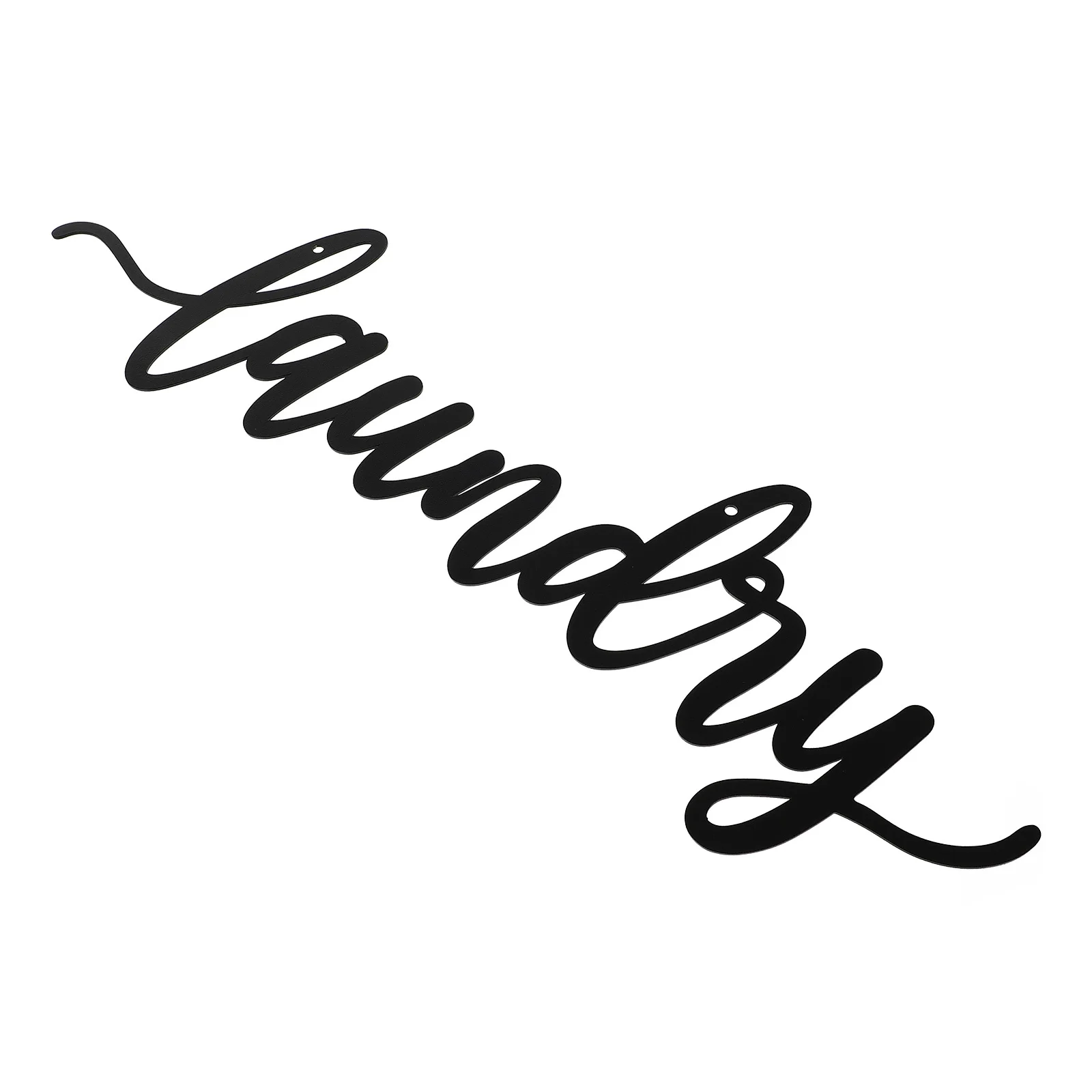 

Elegant Iron Art Laundry Hanging Sign with Letter Pendant for Home Decorative Wall Adornment Room Interior Design