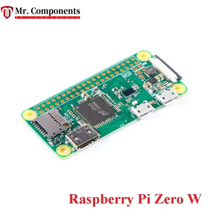 Raspberry Pi ZERO W Zero 2W con WIFI, módulo BLE inalámbrico compatible con Bluetooth, CPU de 1GHz, placa de desarrollo de RAM de 512MB, HDMI-co, 1 Uds.