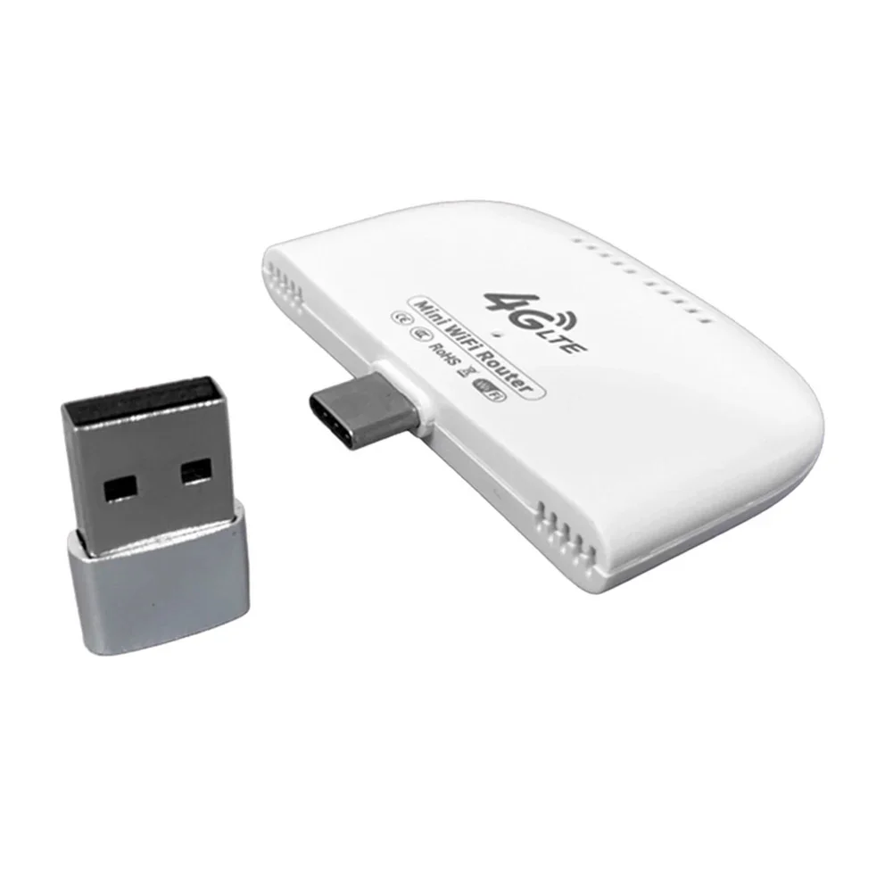 4G Type-C USB WIFI Dongle LTE Nano Sim Card Mobile Router Portable Wireless Hotspot Modem Router