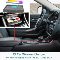 For Nissan Rogue X-trail T33 2021 2022 2023 10W QI Car Wireless Charger Phone Charging Pad Car Interior Accessories