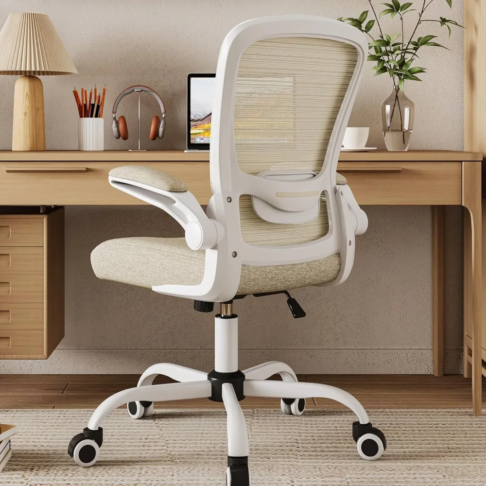 

Ergonomic High-Back Mesh Desk Chair with Adjustable Lumbar Support and Cushioned Seat