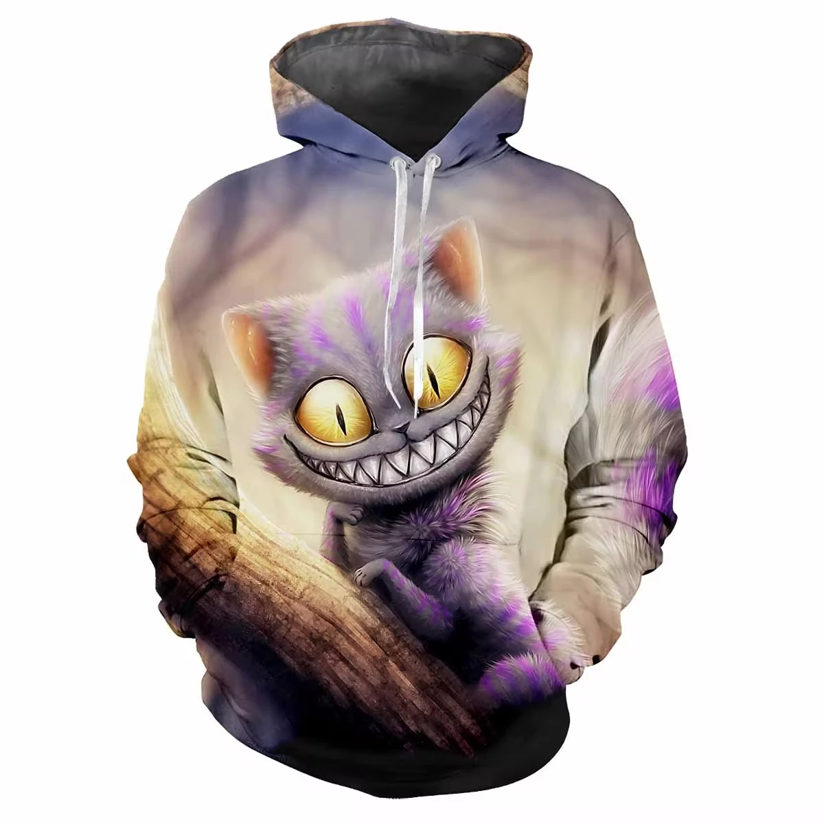 Cartoon 3D Hoodie Men Cat Harajuku Printed Street Fashion Men Y2k Style Fashionable Elegant Hoodie Sweatshirts Men's clothing