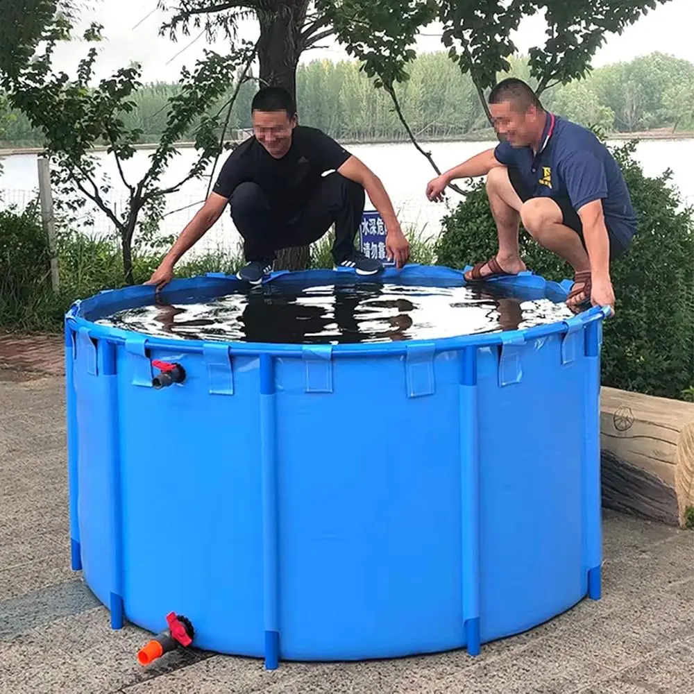 

Heavy-Duty Family Above Ground Swimming Pool, 124 Gallon Capacity, Outdoor Plastic Pool with Repair Kit
