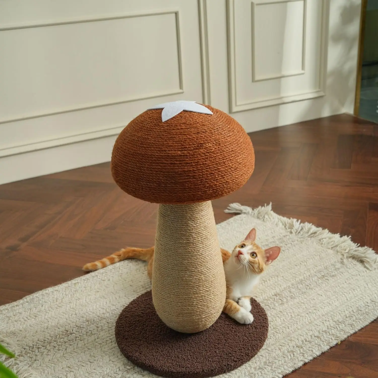 

Когтеточка Shiitake Mushroom Cat – 100% сизалевая когтеточка с игрушкой-помпоном, милый дизайн шиитаке для домашних кошек