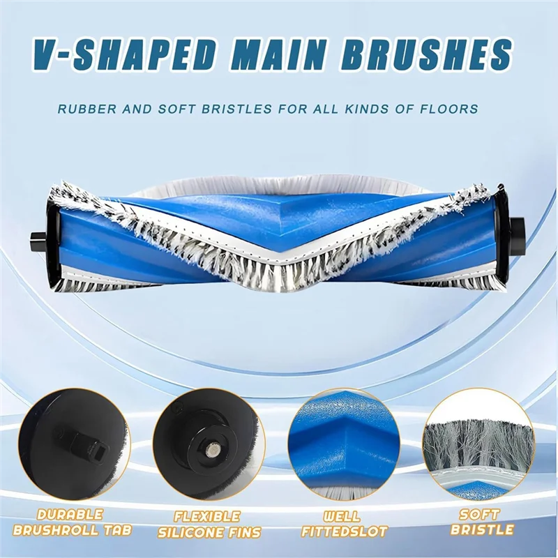 

For ECOVACS DEEBOT T30S Robot Vacuum Cleaner Main Side Brush Hepa Filters Mop Cloth Pads Dust Bags Replacement Partsa52q