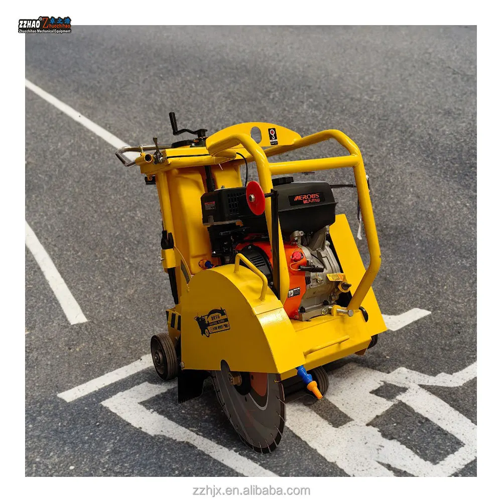 Heavy-Duty 500mm Walk Behind Road Cutter Handheld Operation for Concrete Suitable for Road Maintenance Construction