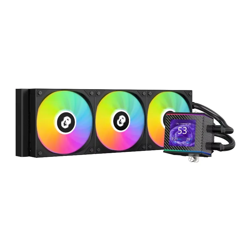 J360-J-4 CPU Liquid Cooler with Screen Display Aio Cooler Cpu Liquid Cooling Liquid Radiator Computer Radiato Cpu Water Cooling