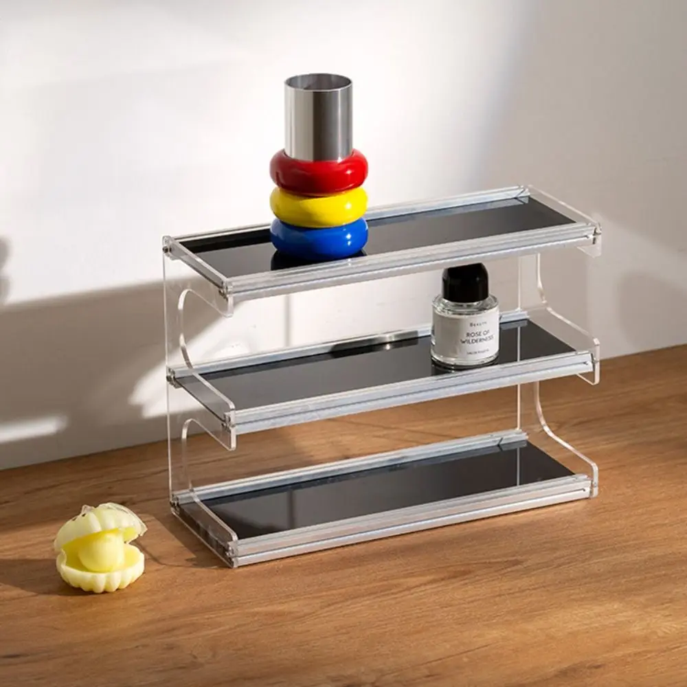 

Туалетный столик, акриловая полка для домашнего хранения, органайзер, Мемфисская декоративная подставка, многослойная полка ручной работы, рабочий стол