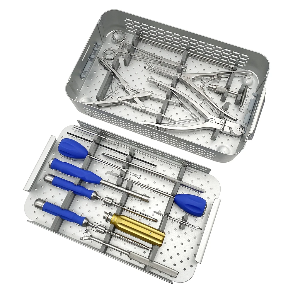 

Cervical Fusion System Instrument Set Pet Surgical Spine Surgery Set Animal Orthopedic Surgery Instruments Spine Retractor