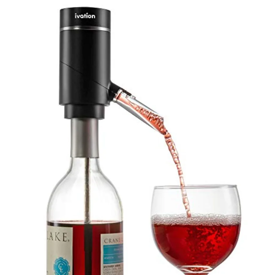 

Electric Wine Aerator and Dispenser Rechargeable Automatic Wine Pourer with Touch Button Control Precision Spout On/Off Aeratio