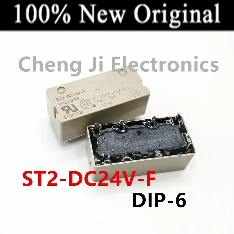 5 Teile/los ST2-DC1.5V-F, ST2-DC5V-F, ST2-DC12V-F, ST2-DC24V-F DIP-6 Neue universal power relais