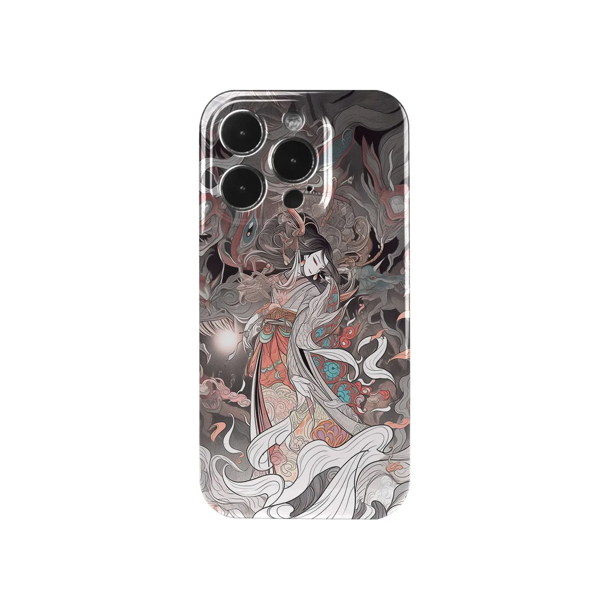 Coque iPhone Art Phone Case Chinoiserie Fox Fairy Chinese Style Illustration for iPhone 14 13 12 11 Pro Max 8 7 Plus SE