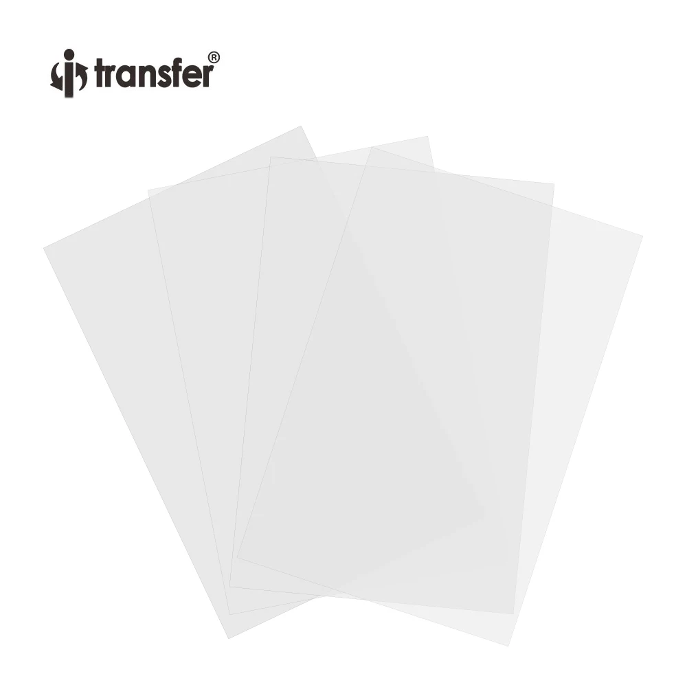 Imagem -04 - Dtf Pet Transfer Film Double Sided Clear Pretreat Sheets Heat Transfer Paper para Dyi Direto em T-shirts Têxtil a3 a4 100 Pcs