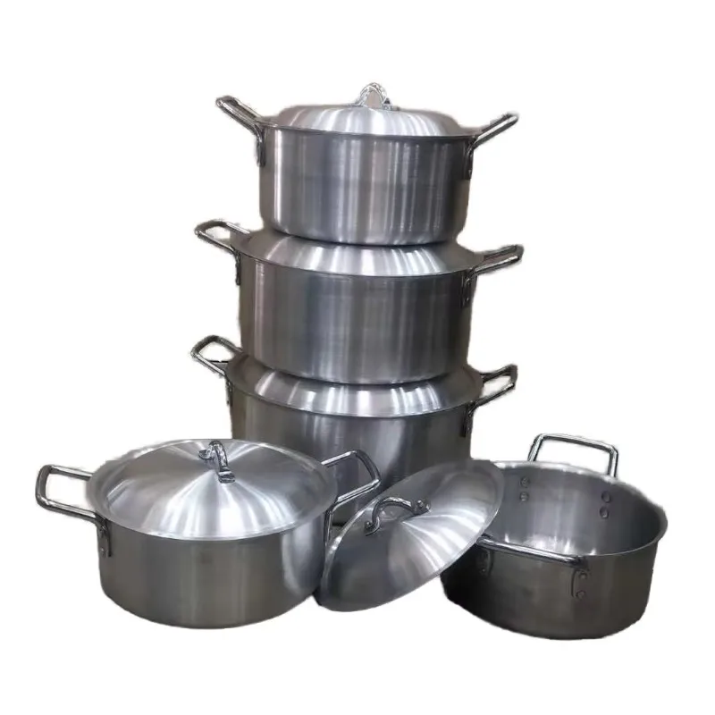 Premium Family Gathering Deluxe 5-piece Aluminum Cookware Set 34cm to 45cm Kitchen Pot Collection Kitchen Cooking Pot