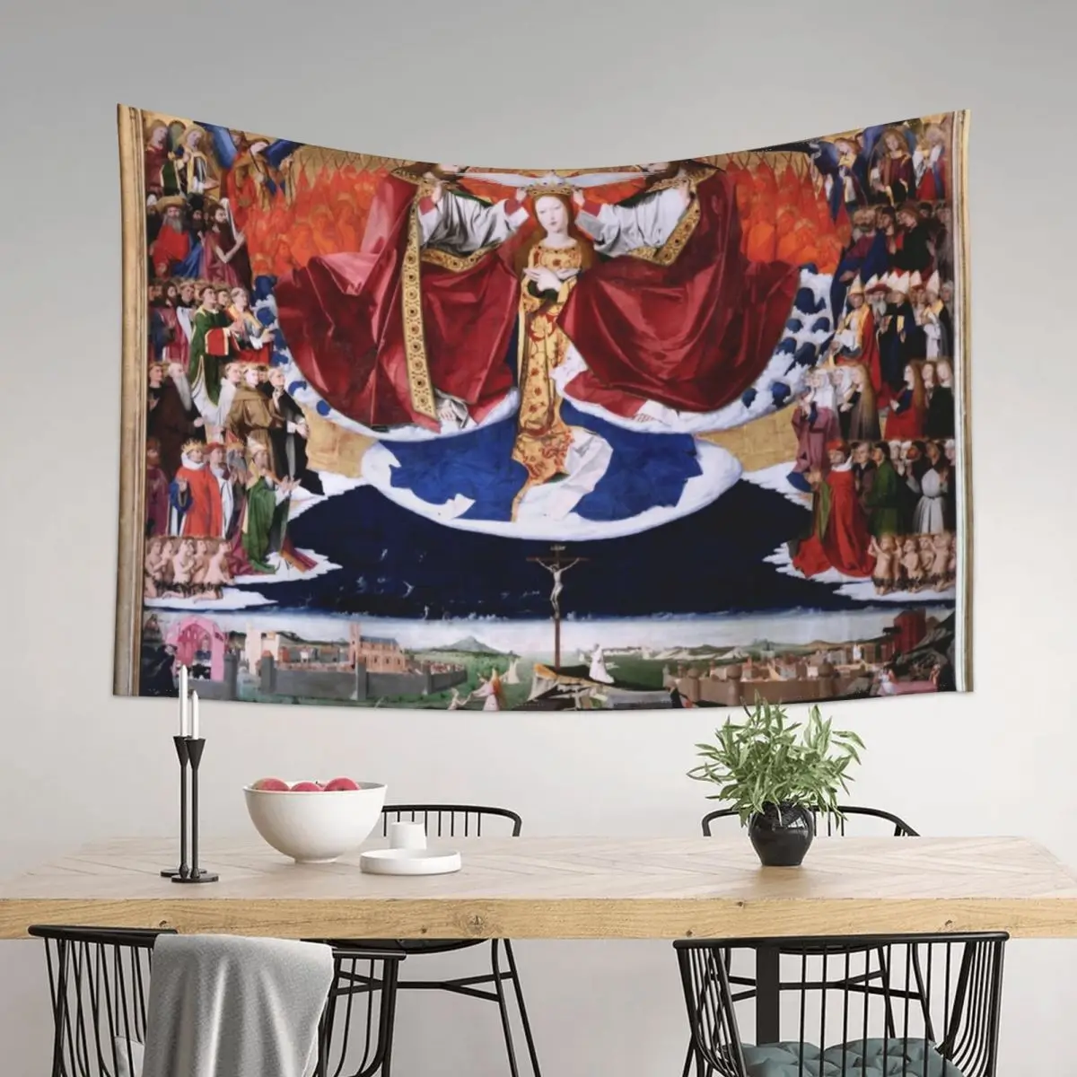

The last Judgement vintage Medieval artwork Tapestry Room Aesthetic Decor Decorative Paintings Wall Hanging Tapestry