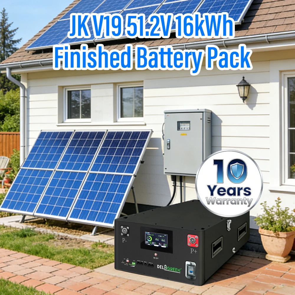 

Аккумулятор LiFePO4 48В 330Ач 17кВтч, литиевая батарея 51.2В, 8000 циклов, Bluetooth, 200А, JK V19 BMS, для хранения солнечной энергии, в наличии на складе в ЕС