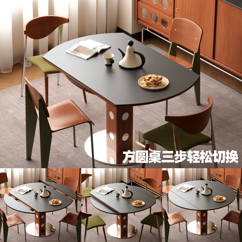 

Wooden small coffee solid wood Bauhaus function dining table household small apartment light luxury minimalist Berg