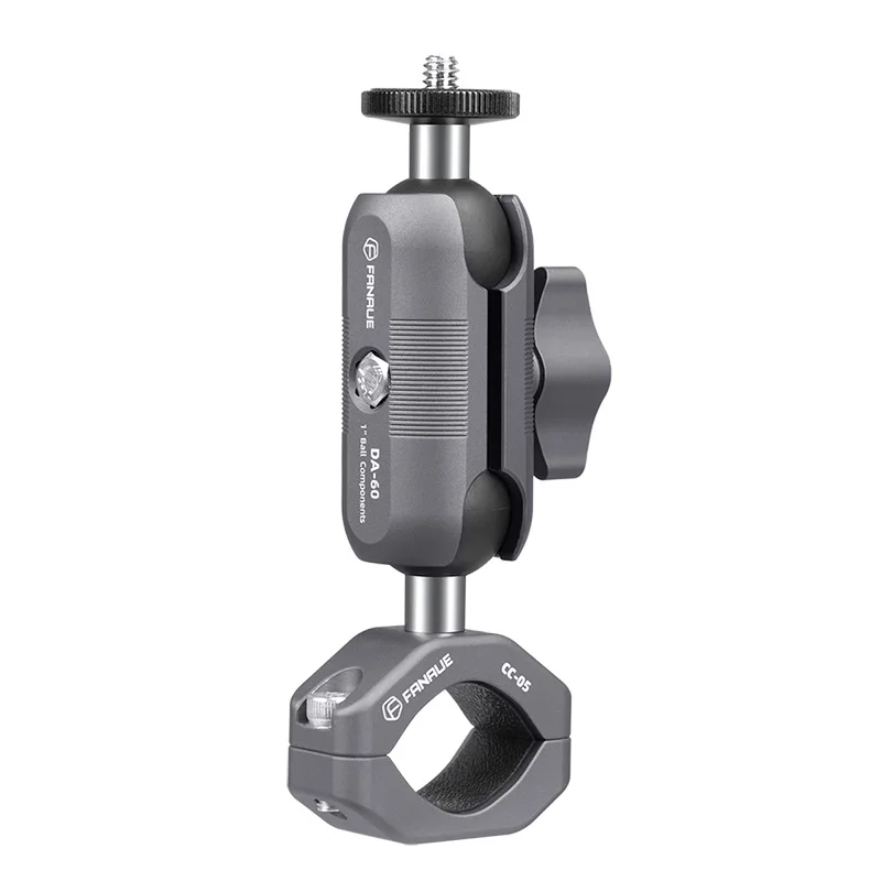 FANAUE Motorcycle Bicycle Aluminum Alloy Sports Camera Shooting Bracket for Insta 360 Compatible with 1/4 Thread