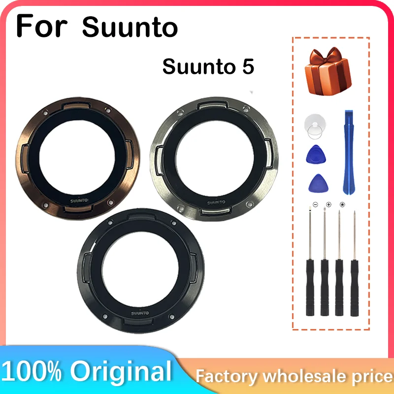 Neu Für suunto 5, Fitness LCD Mit Touch Screen Display Mit Glas Rahmen Mit Kunststoff rahmen Service Teile Ersatz Montage