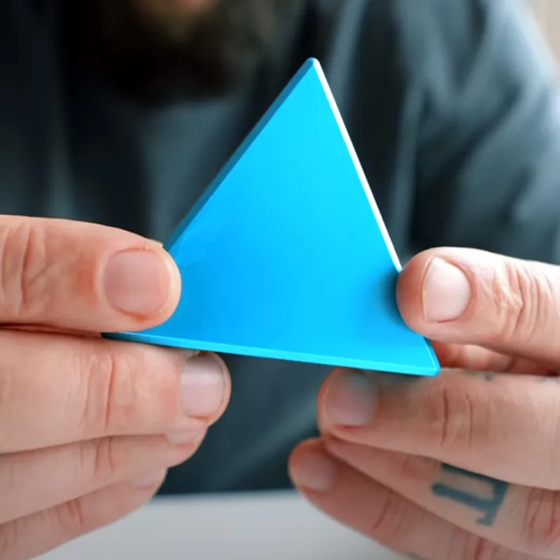 High-IQ Brain-Training Puzzle Toy - Triangular Metal Puzzle with 10 Levels of Difficulty for Unlocking