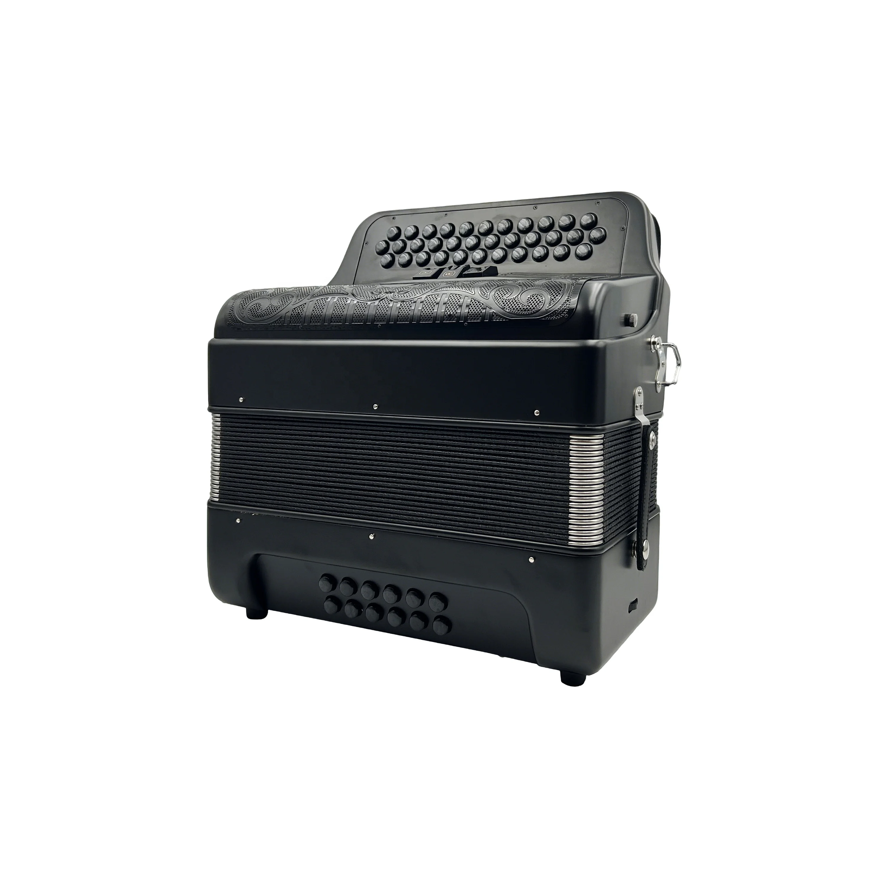 Professional 34-Button 12-Bass 3-Registers Accordion With Black Matt Finish JB3412C Model