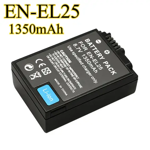 1350mAh EN-EL25 Battery Replacement for Nikon Z50/Zfc/Z30/Z50 II/Z50ii Digital Camera High Capacity Li-ion  Battery