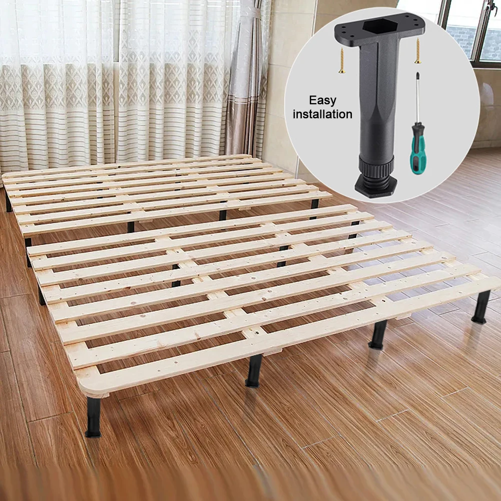 

Plastic Bed Frame Feet Strong Load Bearing Furniture Support Legs For Steel Bed Frame