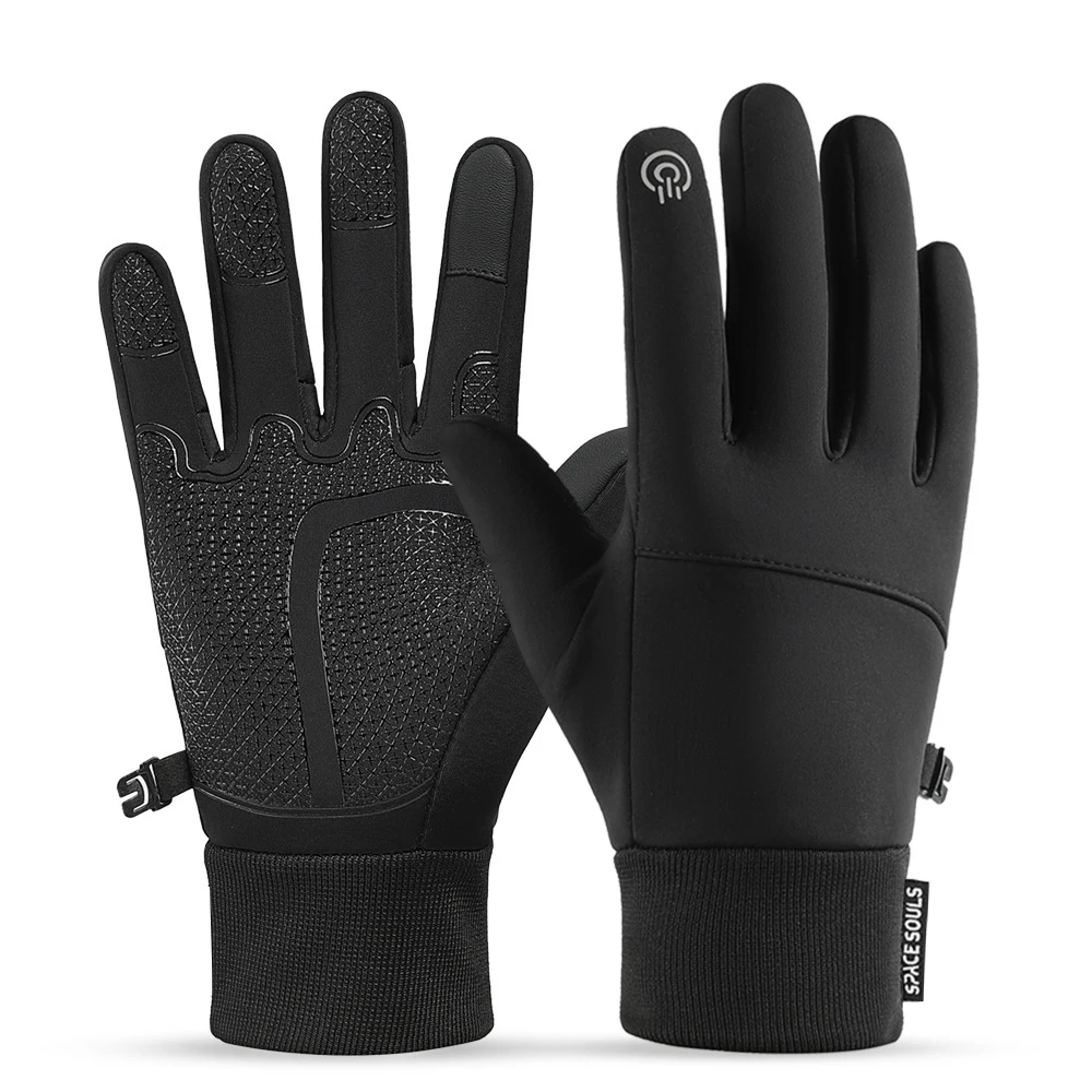 AliExpress NONE Silicone Anti Slip Warm Gloves for Men and Women Outdoor Sports Cycling Skiing Gloves Touch Screen Waterproof Hiking Gloves