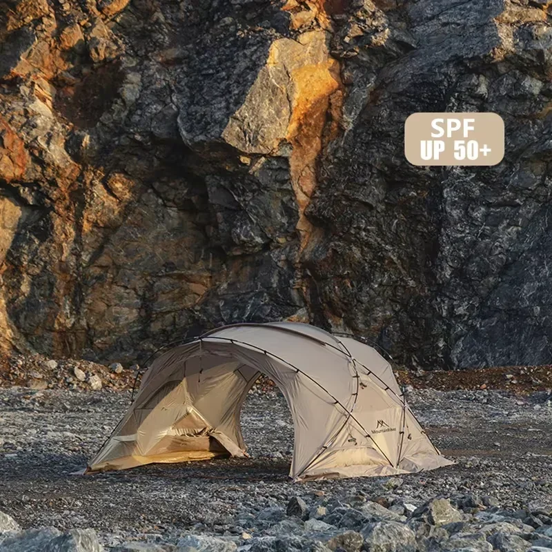 MOUNTAINHIKER Small G Tent Is Windproof and Waterproof for All Seasons with Chimney Hole Suitable for Family Outdoor Camping