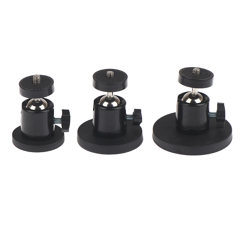 

【Y】Magnetic Action Camera Suction Cup Bracket With 1/4" Screw Ballhead Hole Tripod Mount For Camera Smartphone Fill Light Stand