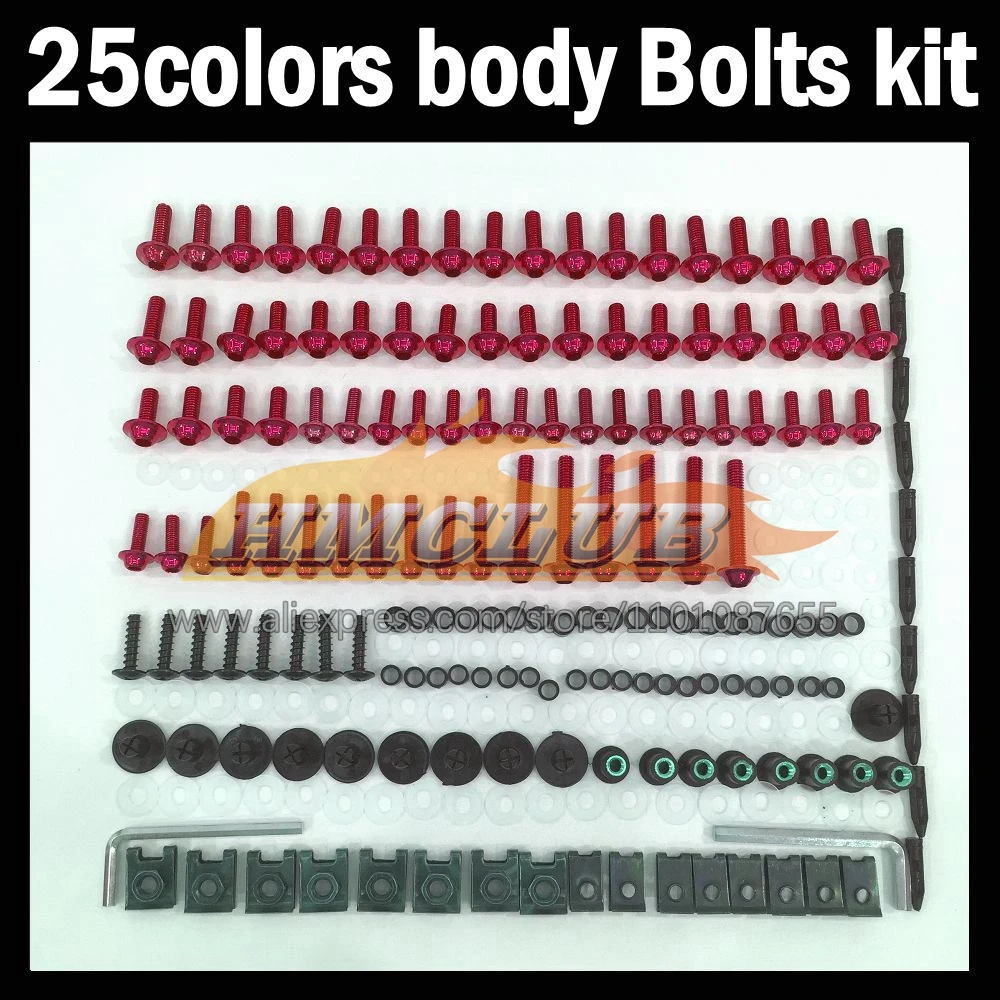 268ps Full Screws Kit Body bolt For SUZUKI GSXR600 GSXR750 GSXR 600 750 CC K8 08 09 10 2008 2009 2010 Fairing bolts screw NutS