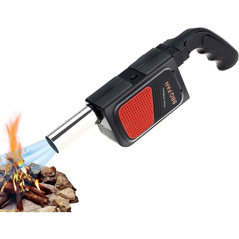 

Powerful Handheld Electric BBQ Air Blower Portable Fan for Outdoor Camping Barbecue Grill Cooking and Fire Starting Aid Tool Kit