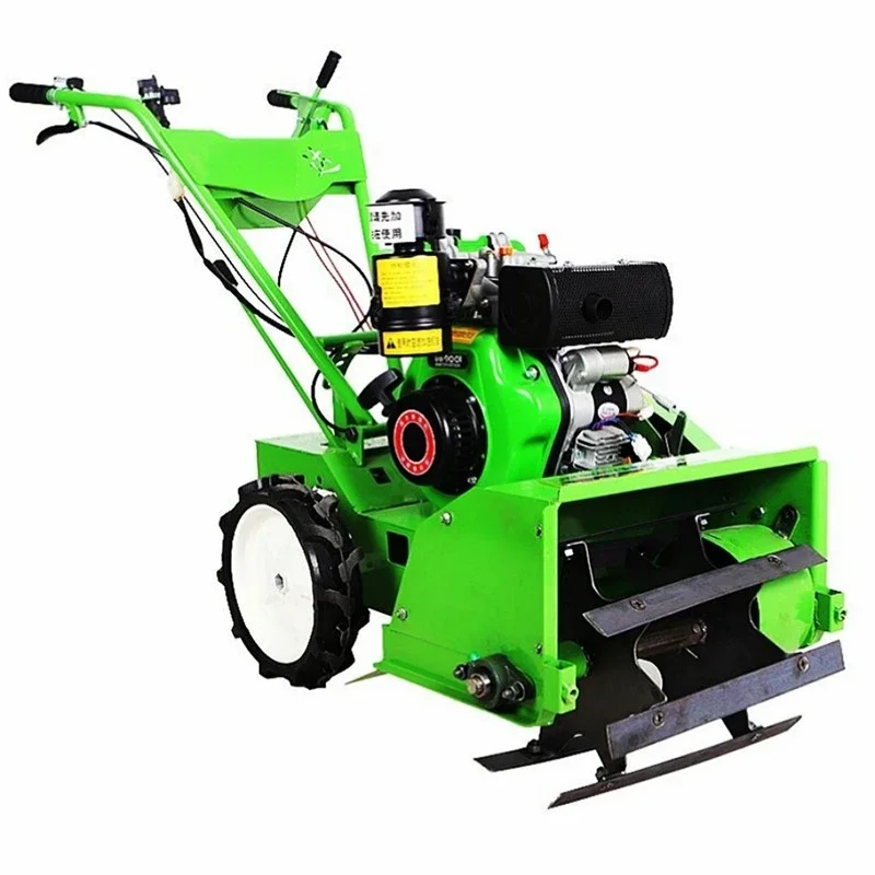 Four-wheel Drive Diesel Weeder, Multi-functional Weeding, Rotary Tillage and Soil Loosening, Agricultural Lawn Mower