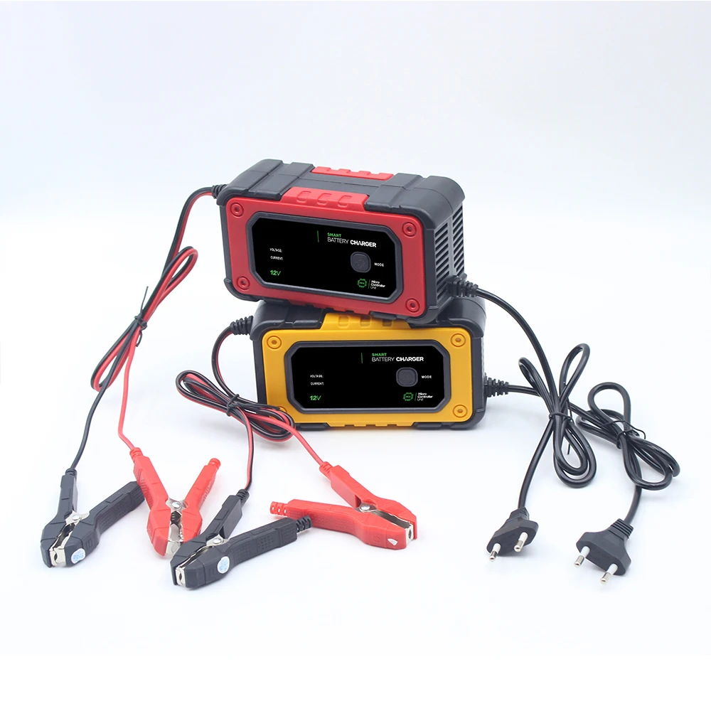 FOXSUR Smart Car Battery Charger For Car SUV RV Motorcycle Truck 12V 7A Multiple Protection Fast Charging Maintainer With Repair