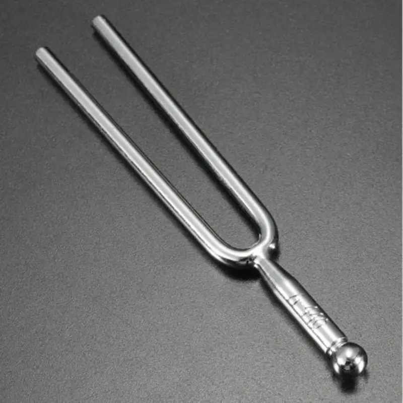 Medical Tuning Fork 440Hz A Tone Stainless Steel Violin Tuner Hammer Healing Sound Percussion Instrument Part Musical Instrument