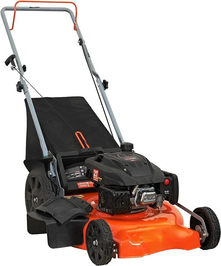 

21 in. 170cc 3-in-1 gas walk-in walk-behind mower with high rear wheel
