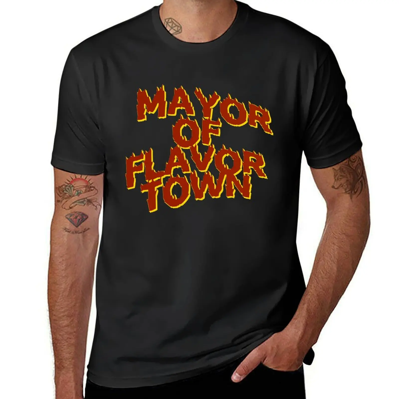 The Mayor of Flavortown T-Shirt oversizeds funnys sports fans summer tops mens clothes