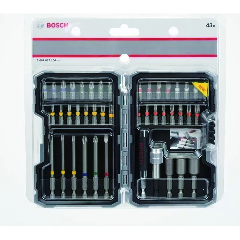 Bosch 2607017702 43Pcs Electric Screwdriver High Hardness Nut Set 25Mm 75Mm Electric Screwdriver Bits For Power Tools Set