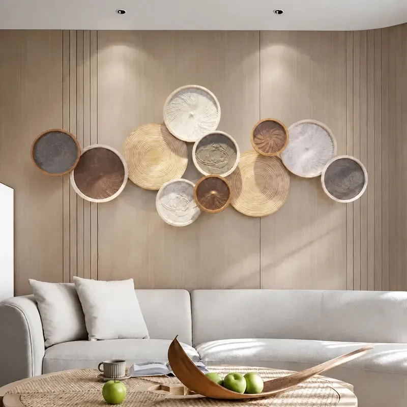 Wall decoration pendant creative room layout living room sofa background wall wrought iron wall decoration