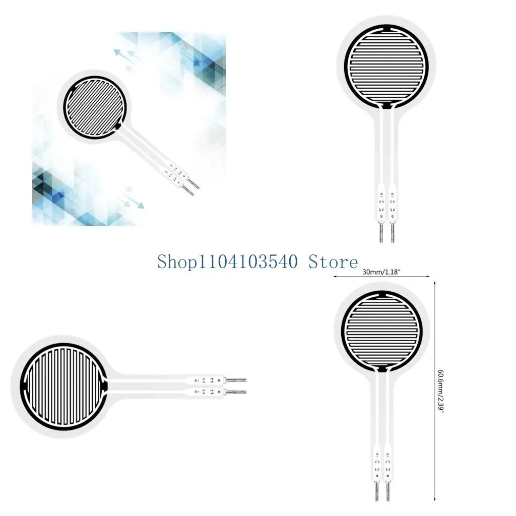 02DC Thin Film Pressure Sensor Sensitive Polymer Piezoelectric PVDF Pressure Transducer Flexible Piezoelectric Film Sensor