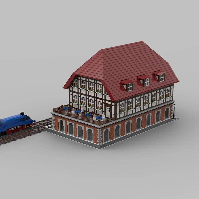 ตัวต่อรถไฟขนาดใหญ่ 4533 ชิ้น แบบ MOC พร้อมรีโมทคอนโทรล ของเล่นตัวต่อประกอบ สร้างสรรค์ ฝึกทักษะ ของขวัญคริสต์มาสสำหรับเด็ก