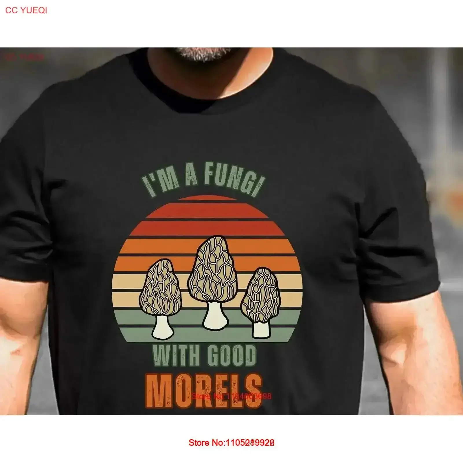 

Funny Morel Mushroom shirt for Dad brother grandfather uncle I'm a Fungi with Good Morels lover gift him vintage Washed homme