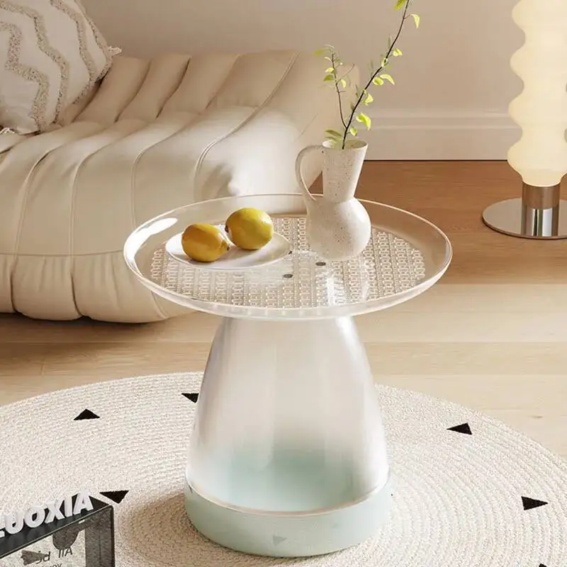 

Minimalist Nordic Coffee Tables Round Plastic White Unique Side Table Living Room Luxury Simple Muebles Hogar Home Furniture
