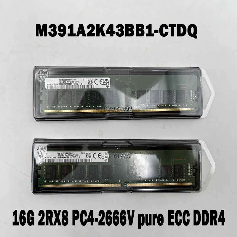 

1PCS M391A2K43BB1-CTDQ 16G 2RX8 PC4-2666V pure ECC DDR4 For Samsung Server Memory