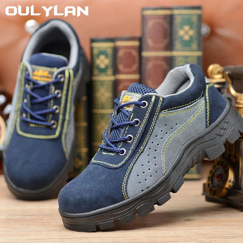 

Мужская летняя рабочая защитная обувь, обувь со стальным носком, противоударная, противопрокольная, дышащая, легкая, прочная, противоскользящая, рабочая обувь