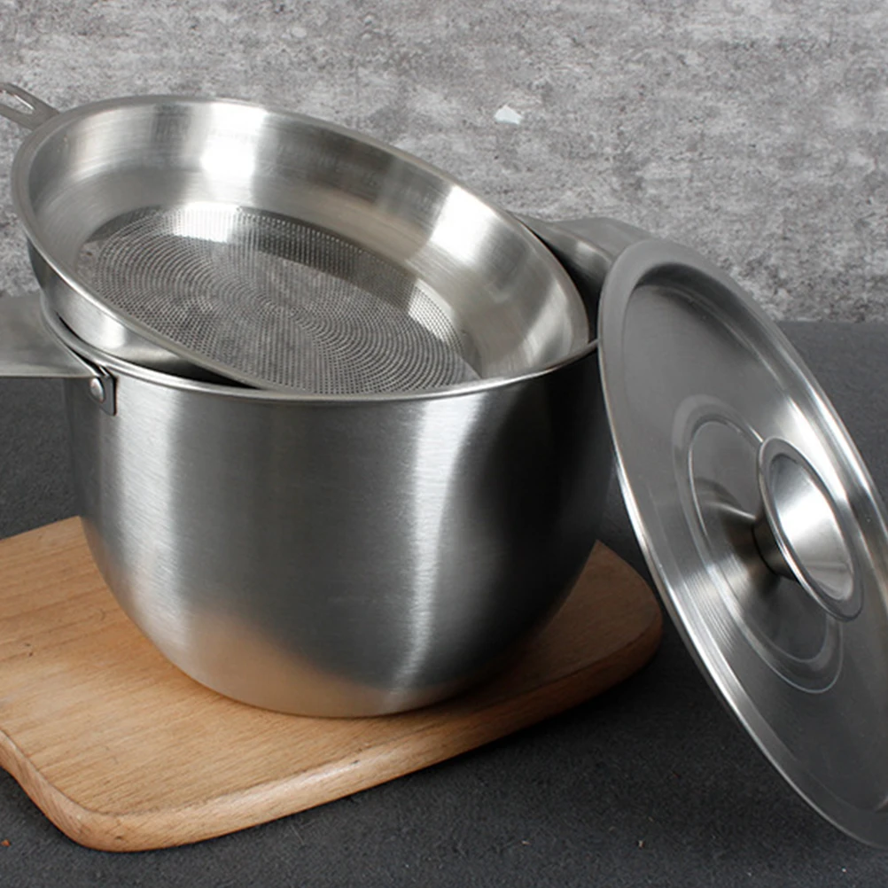 

Stainless Steel Oil Basin 304 Kitchen Container Multi-purpose Baking Mixing Bowl Lard Storage Holder Fruit Cooking Restaurant